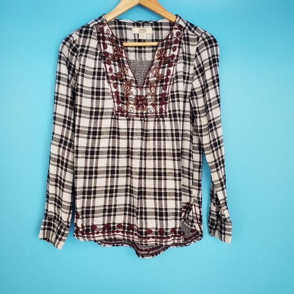 Vintage America Small Plaid Top - Picture 1 of 5